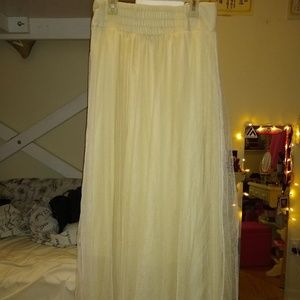 Maxi mesh skirt
